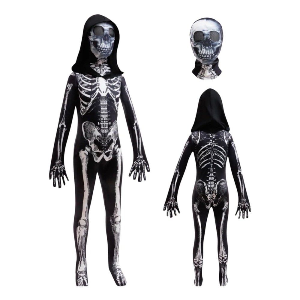 Boys Skeleton Costume Size 120 (4-5yr)